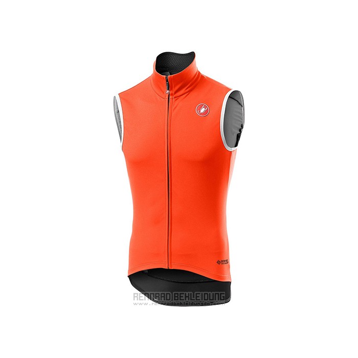 2021 Windweste Castelli Orange Trikot Kurzarm und Tragerhose